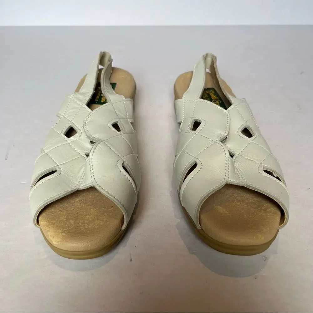 Daniel Green Women's Open Toed Sandals Cream Size 10